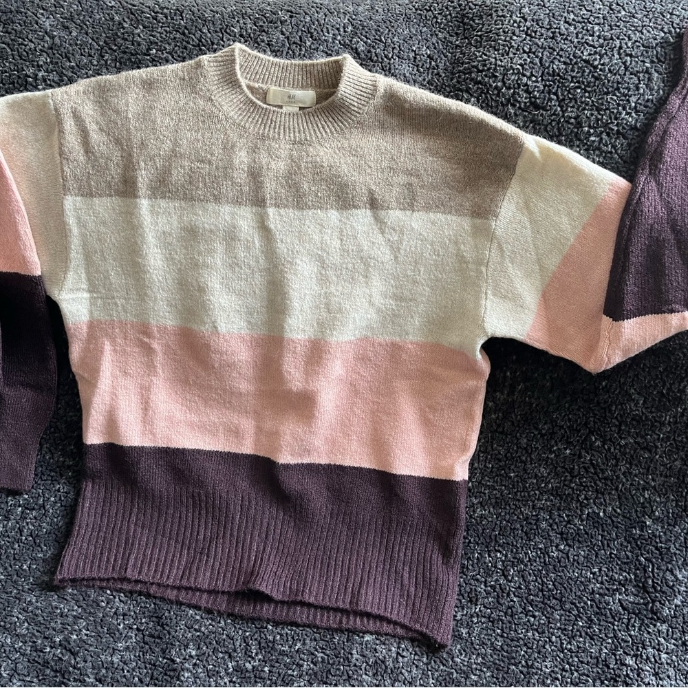 Colour block sweater from H & M